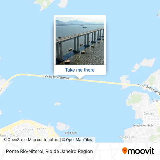 Ponte Rio-Niterói map