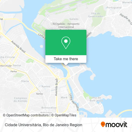 Cidade Universitária map