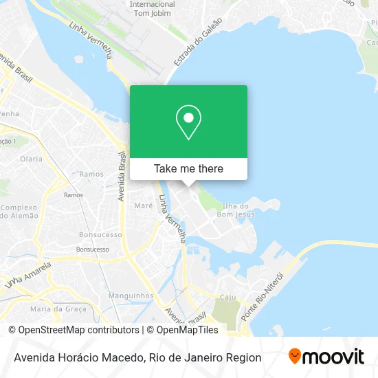 Avenida Horácio Macedo map