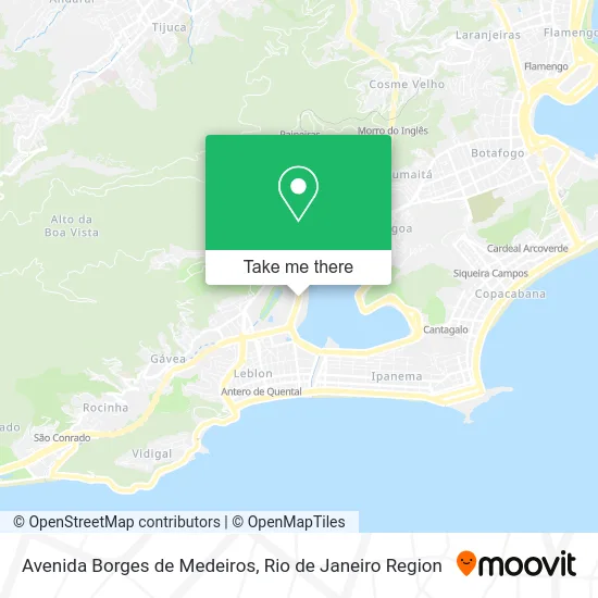 Avenida Borges de Medeiros map