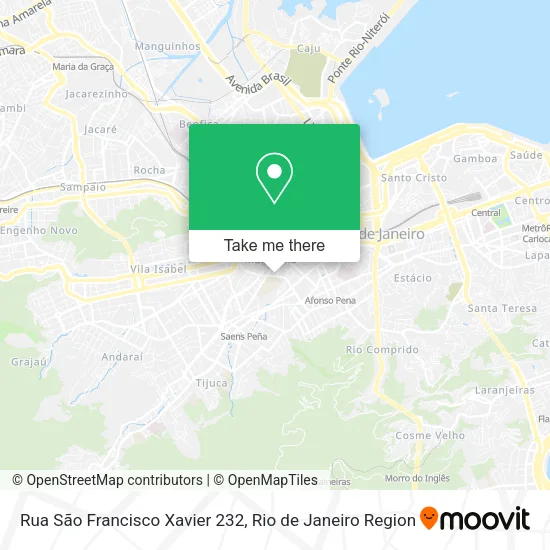 Rua São Francisco Xavier 232 map