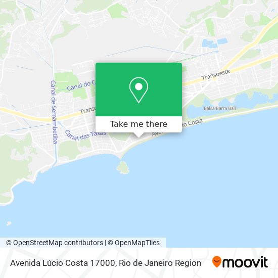 Avenida Lúcio Costa 17000 map