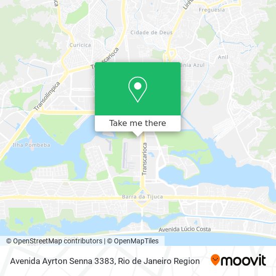 Avenida Ayrton Senna 3383 map