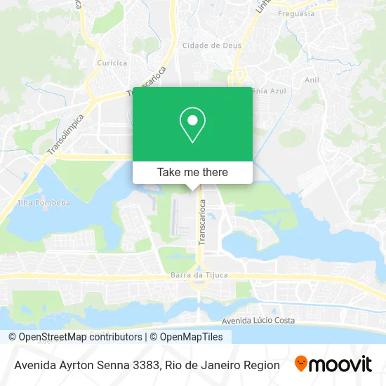 Avenida Ayrton Senna 3383 map