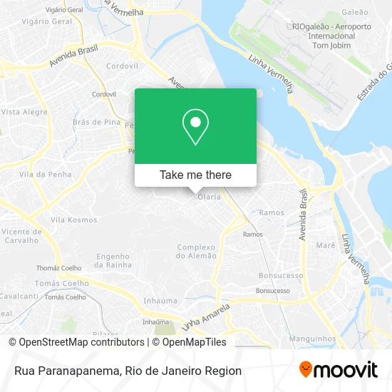 Rua Paranapanema map