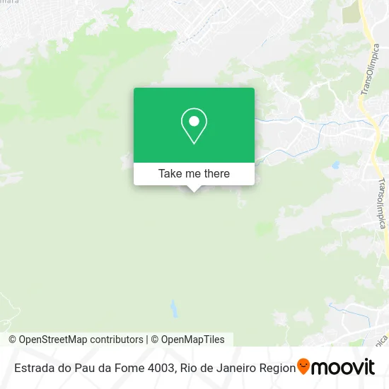 Estrada do Pau da Fome 4003 map