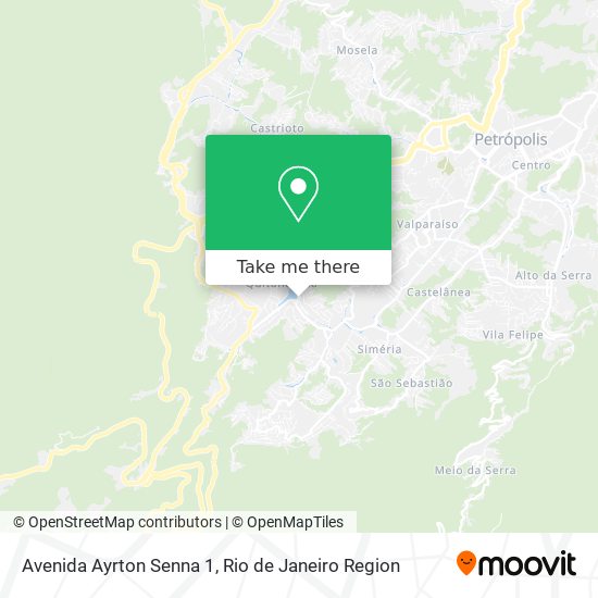 Mapa Avenida Ayrton Senna 1