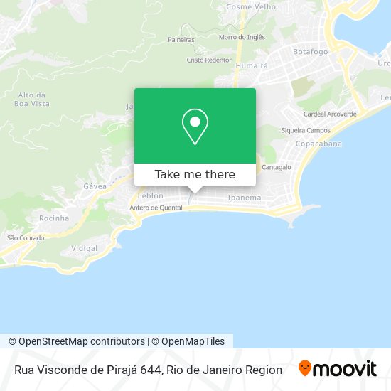 Mapa Rua Visconde de Pirajá 644