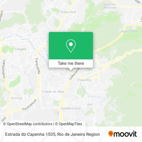 Estrada do Capenha 1535 map