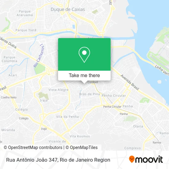 Rua Antônio João 347 map