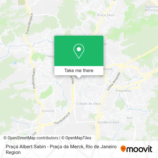 Praça Albert Sabin - Praça da Merck map