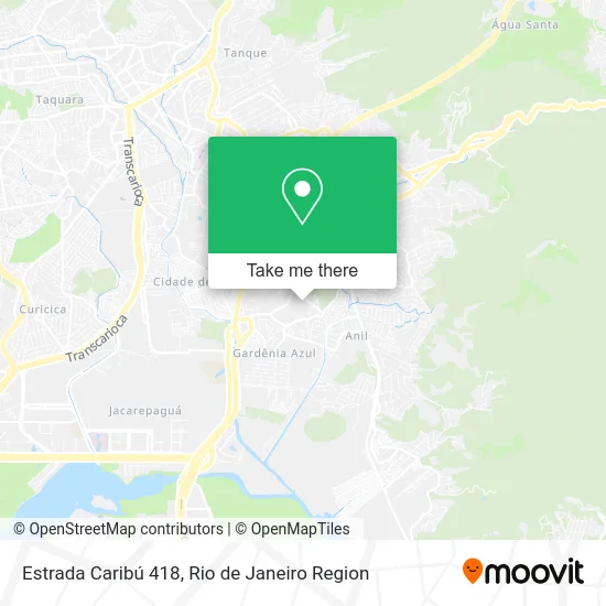 Estrada Caribú 418 map