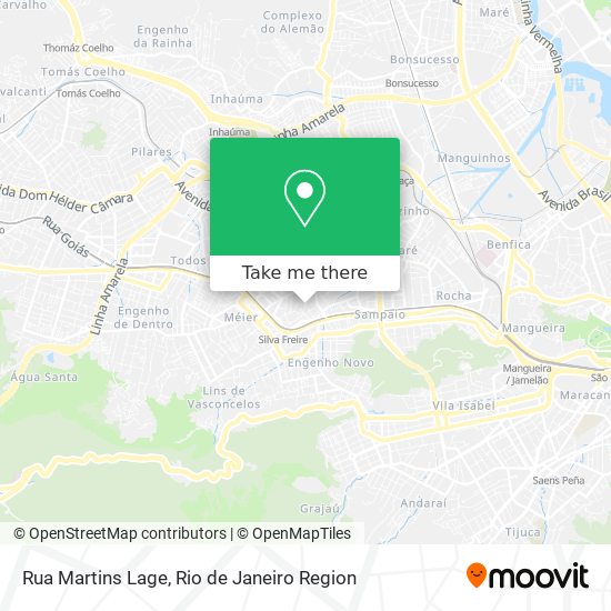 Mapa Rua Martins Lage