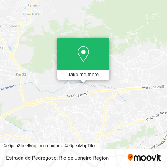 Estrada do Pedregoso map