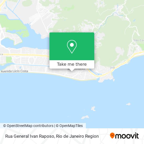 Rua General Ivan Raposo map