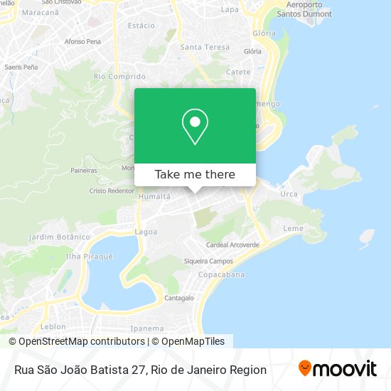 Mapa Rua São João Batista 27