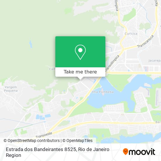 Estrada dos Bandeirantes 8525 map