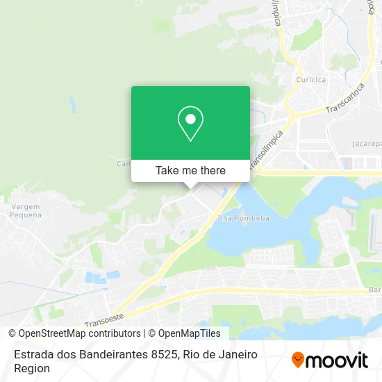 Estrada dos Bandeirantes 8525 map