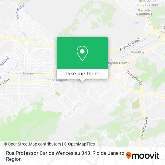 Mapa Rua Professor Carlos Wenceslau 343