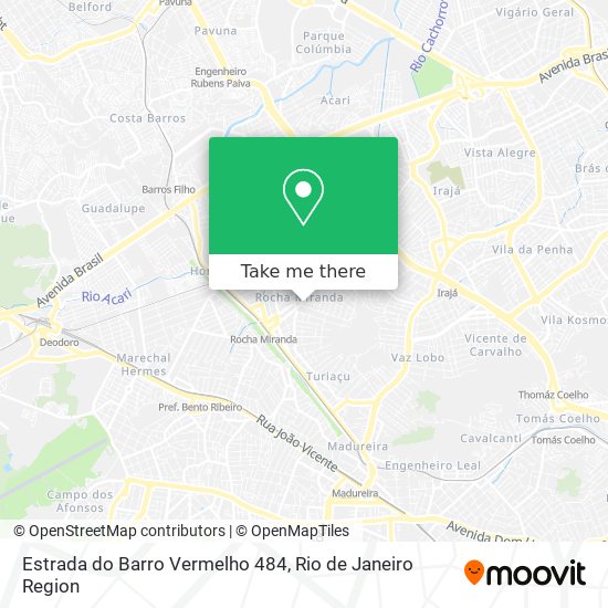 Estrada do Barro Vermelho 484 map