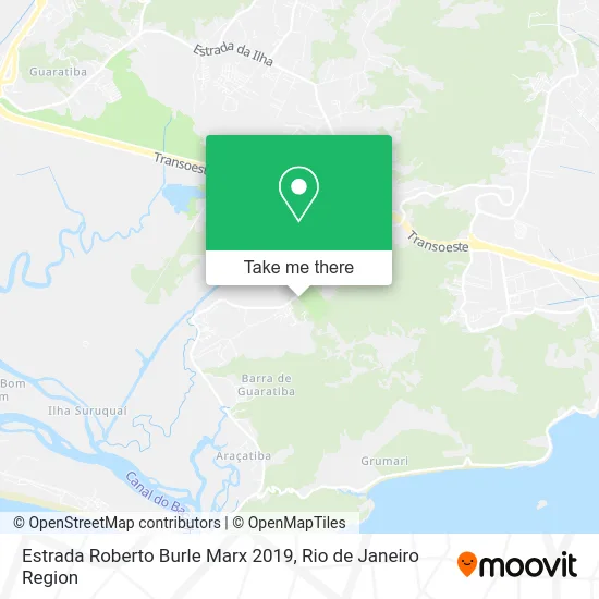 Estrada Roberto Burle Marx 2019 map