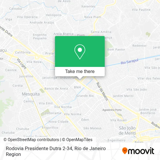 Rodovia Presidente Dutra 2-34 map