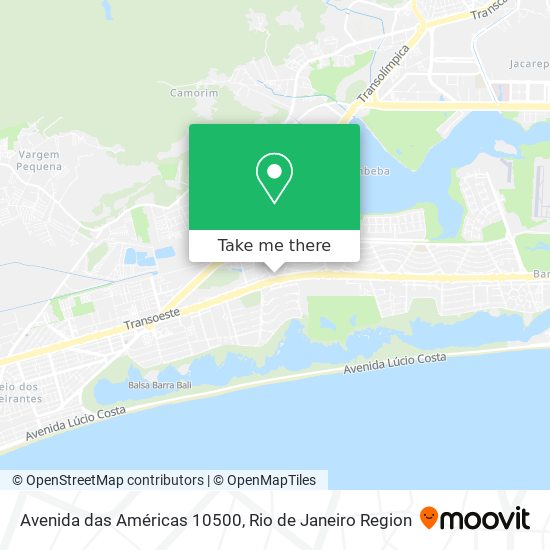 Mapa Avenida das Américas 10500