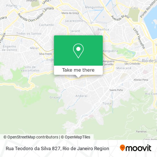 Rua Teodoro da Silva 827 map