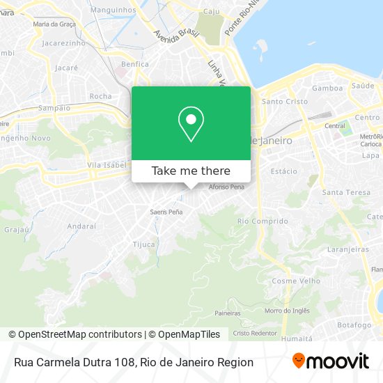 Mapa Rua Carmela Dutra 108