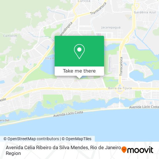 Mapa Avenida Célia Ribeiro da Silva Mendes