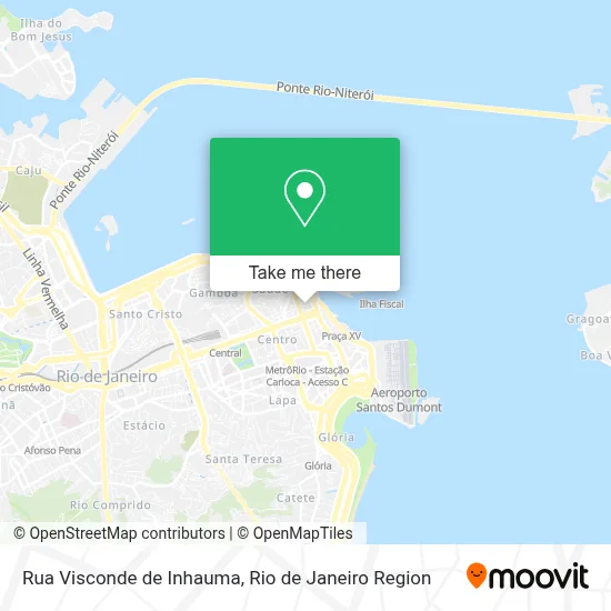 Rua Visconde de Inhauma map