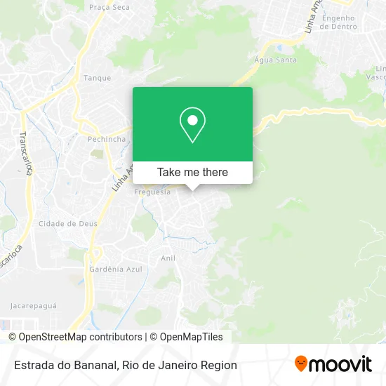 Estrada do Bananal map