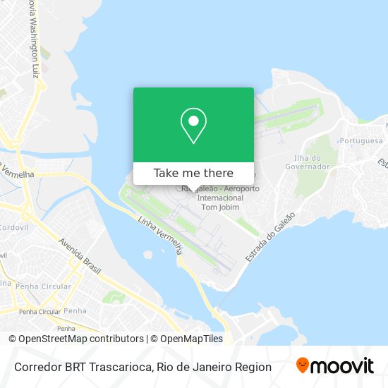 Corredor BRT Trascarioca map