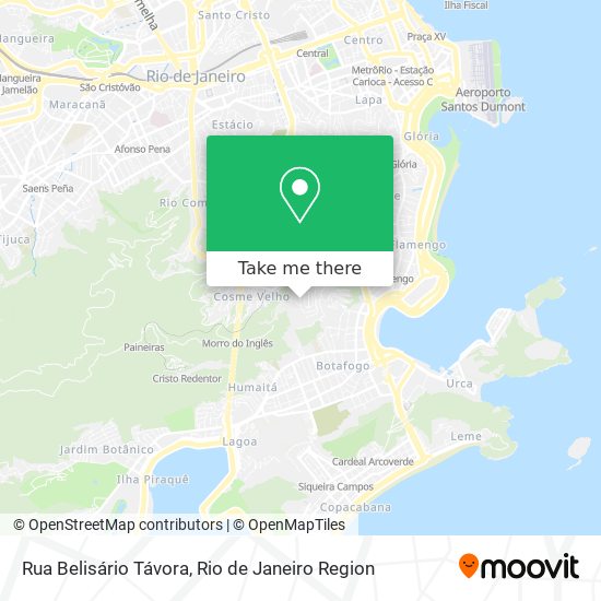 Mapa Rua Belisário Távora