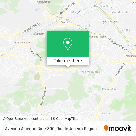 Mapa Avenida Albérico Diniz 800