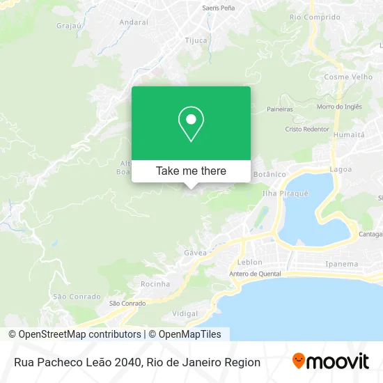 Rua Pacheco Leão 2040 map