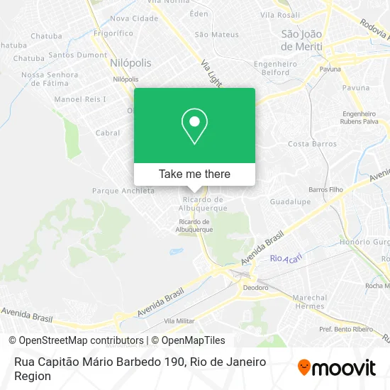 Rua Capitão Mário Barbedo 190 map