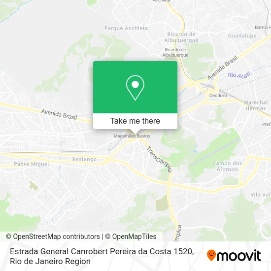 Estrada General Canrobert Pereira da Costa 1520 map