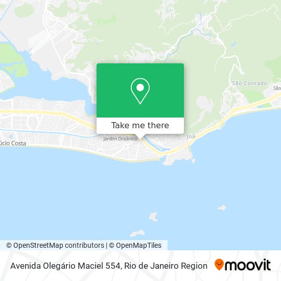 Mapa Avenida Olegário Maciel 554