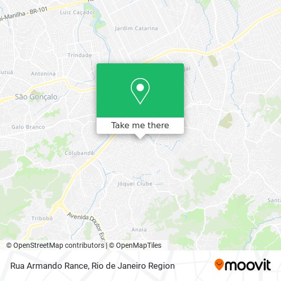 Mapa Rua Armando Rance
