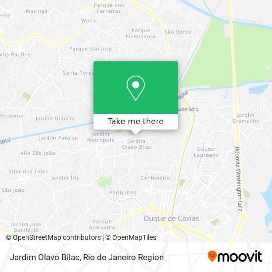 Mapa Jardim Olavo Bilac