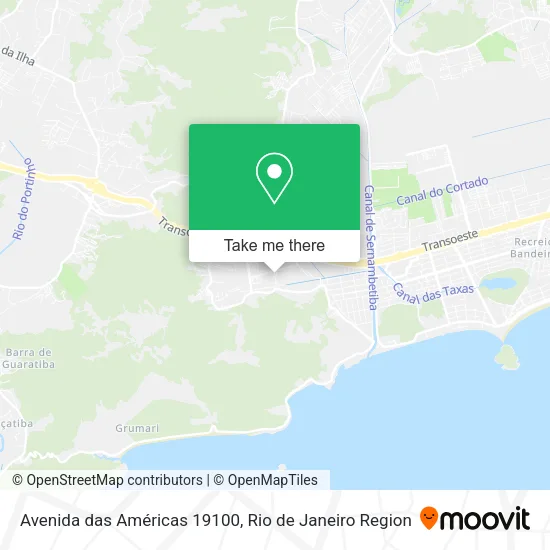 Avenida das Américas 19100 map