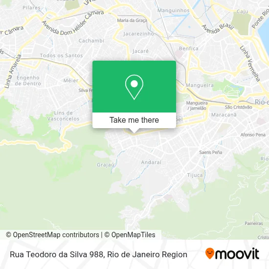 Rua Teodoro da Silva 988 map
