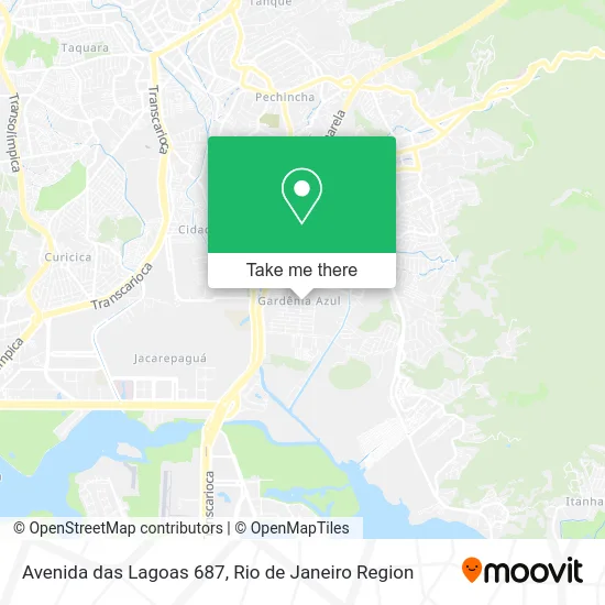 Avenida das Lagoas 687 map