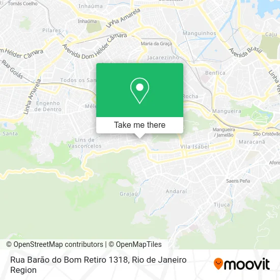 Rua Barão do Bom Retiro 1318 map