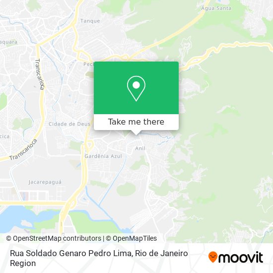 Mapa Rua Soldado Genaro Pedro Lima