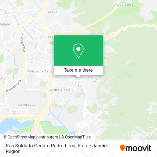 Rua Soldado Genaro Pedro Lima map
