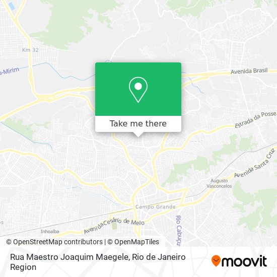 Mapa Rua Maestro Joaquim Maegele