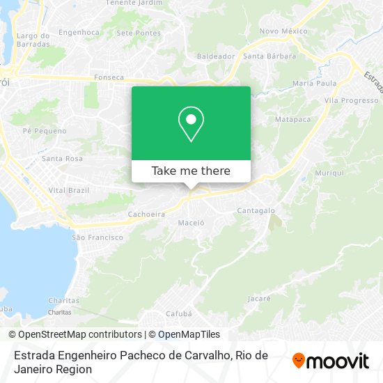 Mapa Estrada Engenheiro Pacheco de Carvalho