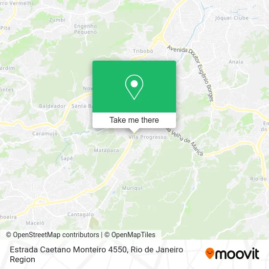 Estrada Caetano Monteiro 4550 map